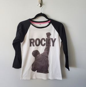 Rocky Balboa logo baseball tee